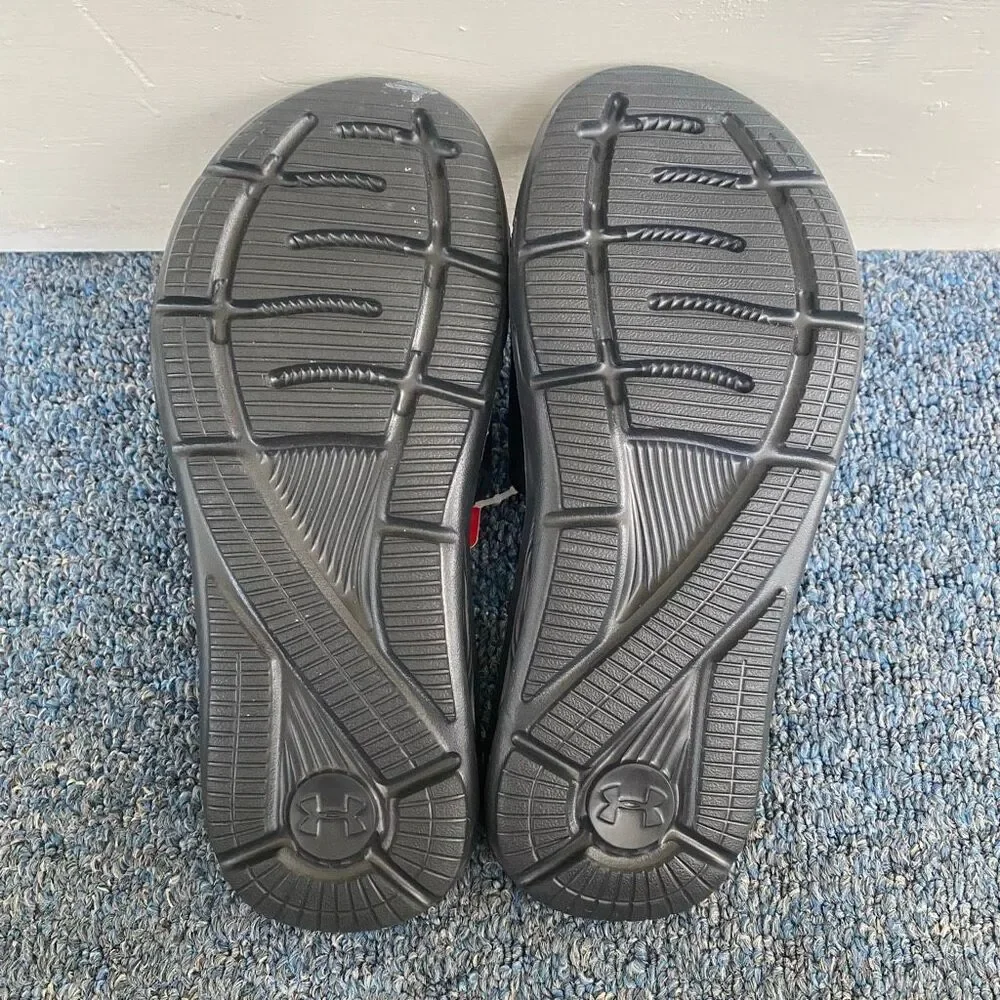 Under armour boys 5 youth brand new with tags comfort slides w/adjustable strap